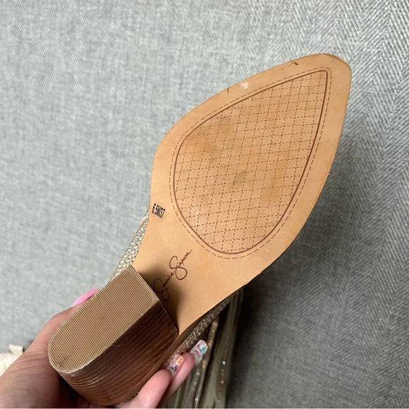 Jessica Simpson paredisa Fringe Gold western Boots size 6.5 - Picture 6 of 11